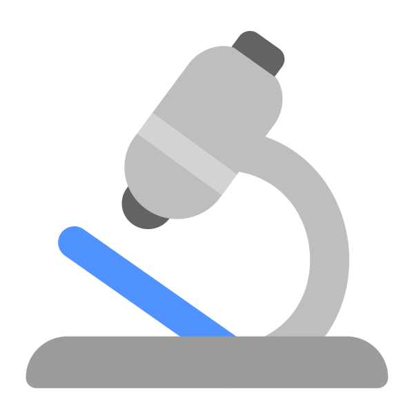 Microscope Flat Vector