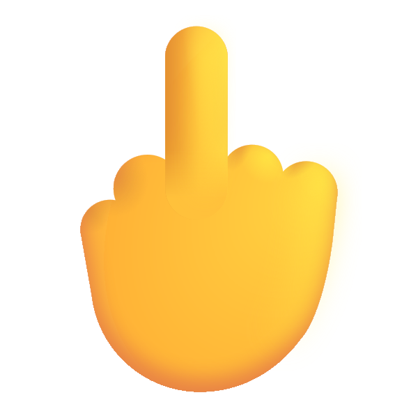 Middle Finger Color Default Vector