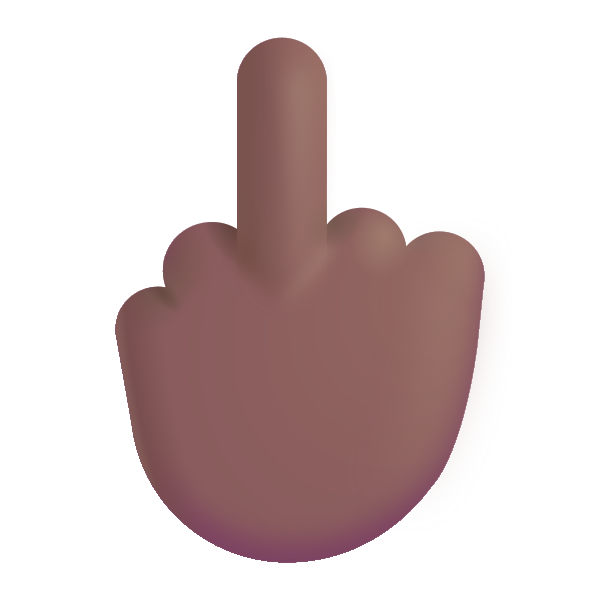 Middle Finger Color Medium Dark