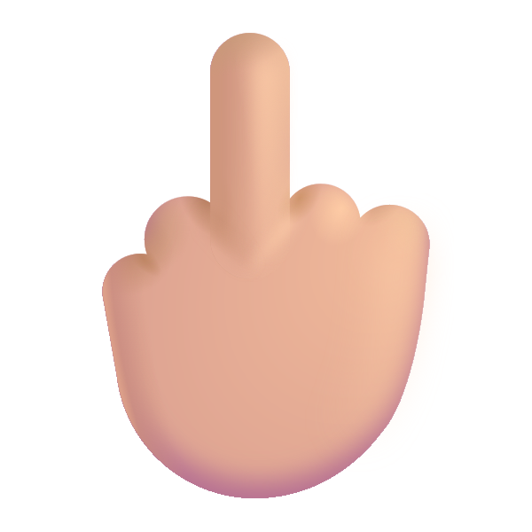 Middle Finger Color Medium Light