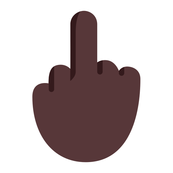 Middle Finger Flat Dark