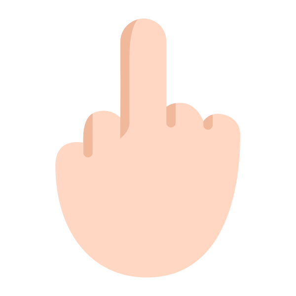 Middle Finger Flat Light