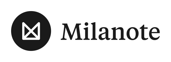 Milanote Wordmark Light Vector