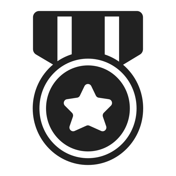 Military Medal High Contrast Vector