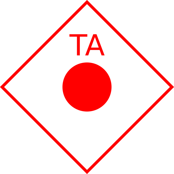 Military Symbol   Hostile Unit (Monochrome Light Diamond Frame)  Artillery   Target Acquisition (NATO APP 6C)