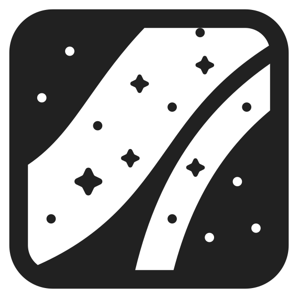 Milky Way High Contrast Vector