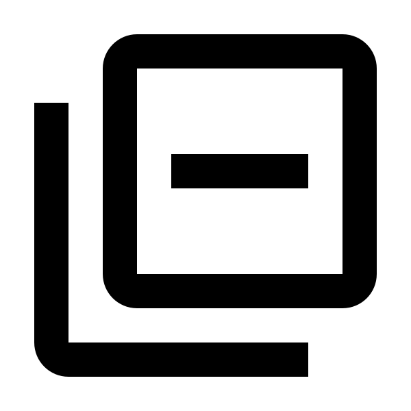Minus Box Multiple Outline