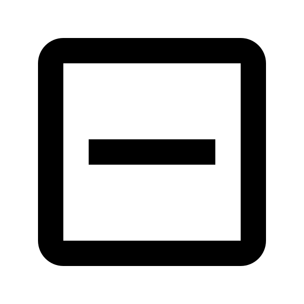 Minus Box Outline