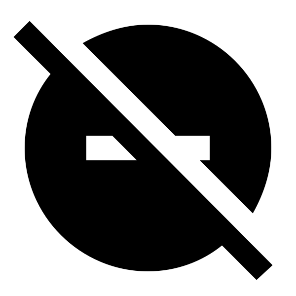 Minus Circle Off