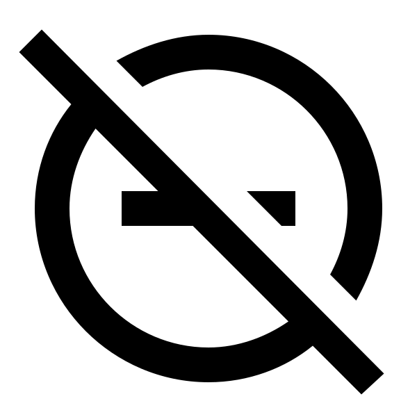 Minus Circle Off Outline