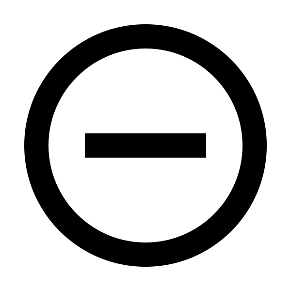 Minus Circle Outline