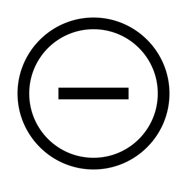 Minus Circle Solid Vector