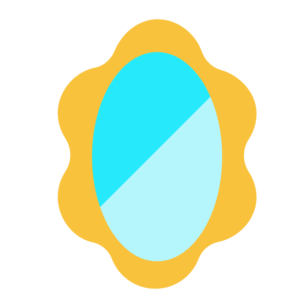 Mirror Flat Vector