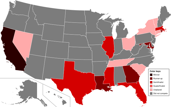 Miss Grand USA 2017 Participating States