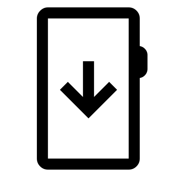 Mobile Arrow Down
