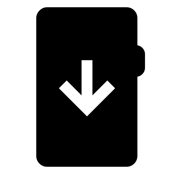 Mobile Arrow Down Fill