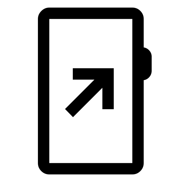 Mobile Arrow Up Right