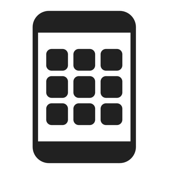 Mobile Phone High Contrast