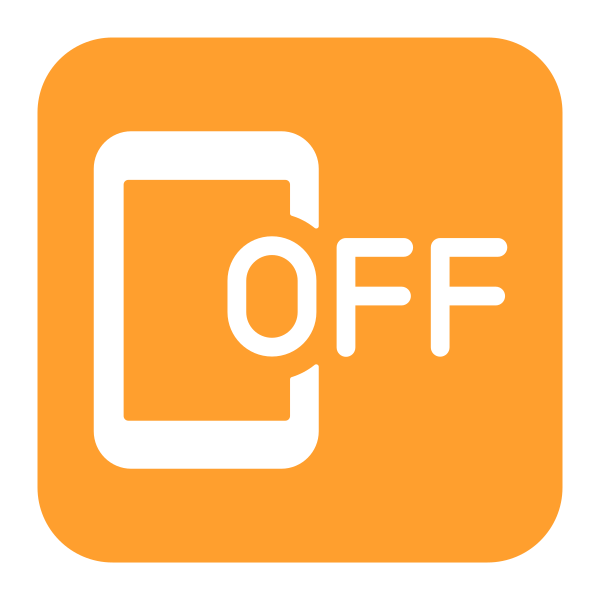 Mobile Phone Off Flat Vector