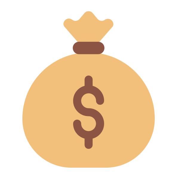 Money Bag Flat Vector