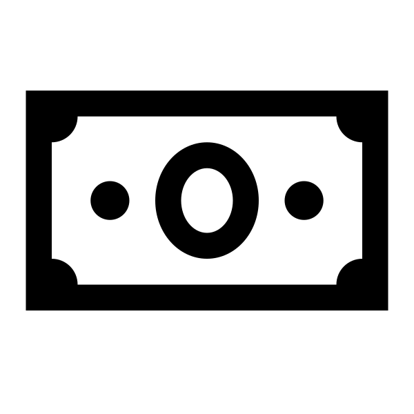 Money Bill Solid Vector