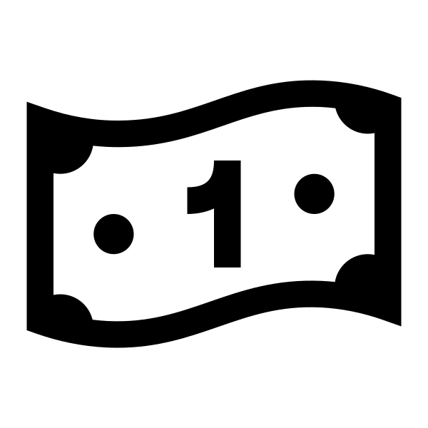 Money Bill Wave Alt Solid Vector