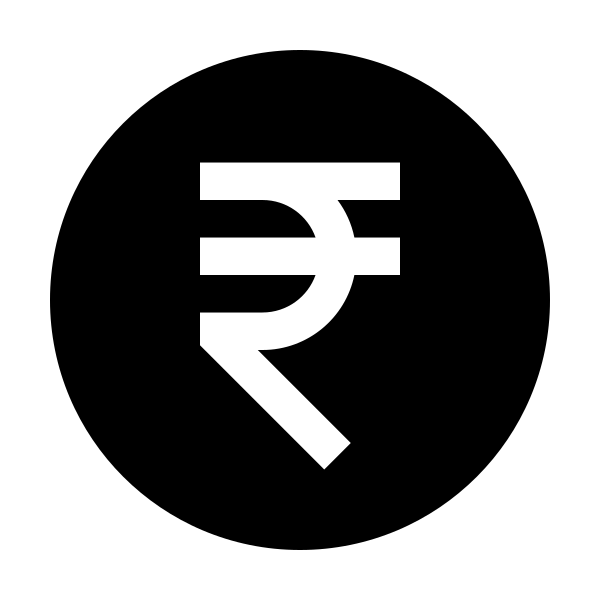 Money Rupee Circle Fill