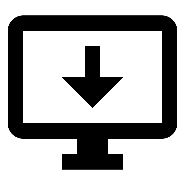 Monitor Arrow Down