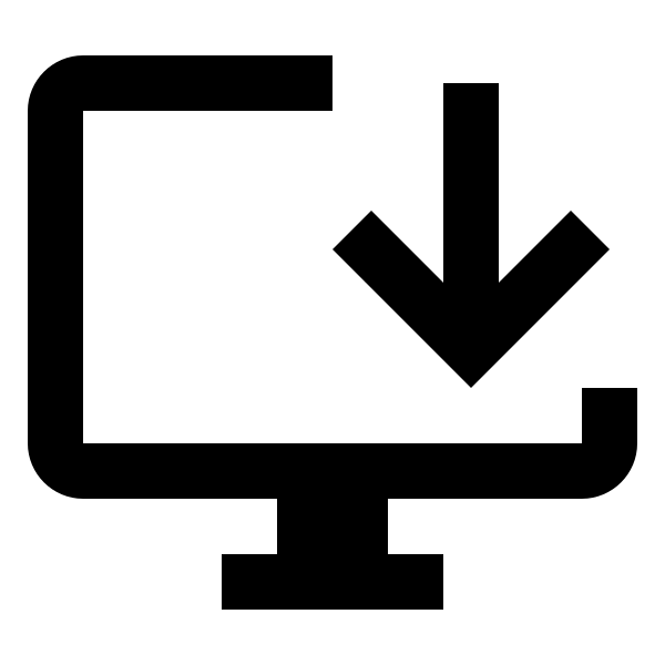 Monitor Arrow Down Variant
