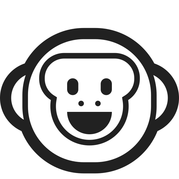Monkey Face High Contrast
