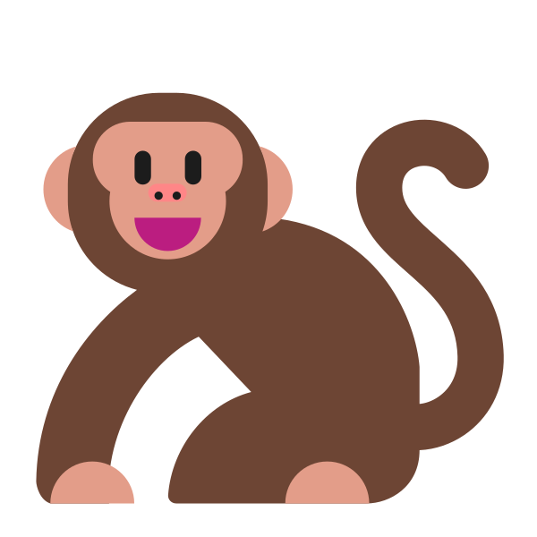 Monkey Flat Vector