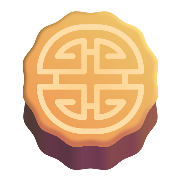 Moon Cake Color Vector