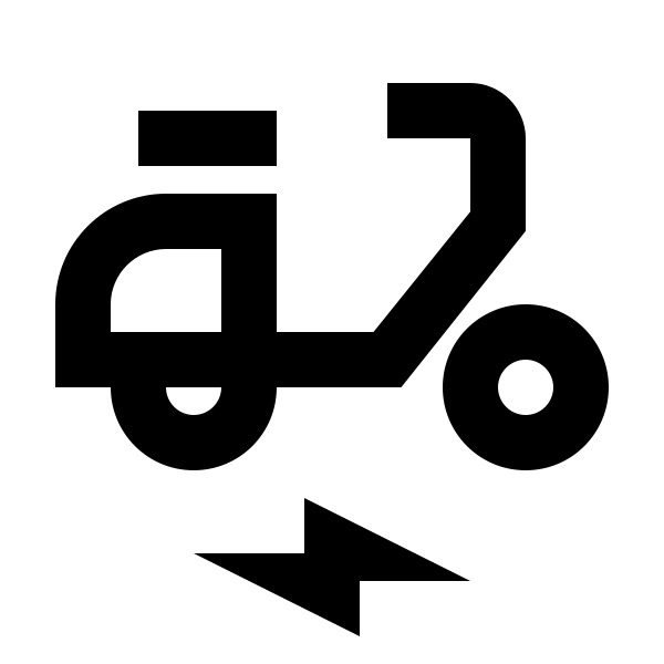 Moped Electric Outline
