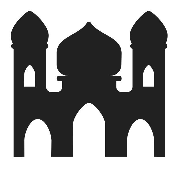 Mosque High Contrast Vector