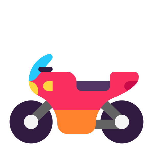 Motorcycle Flat Vector