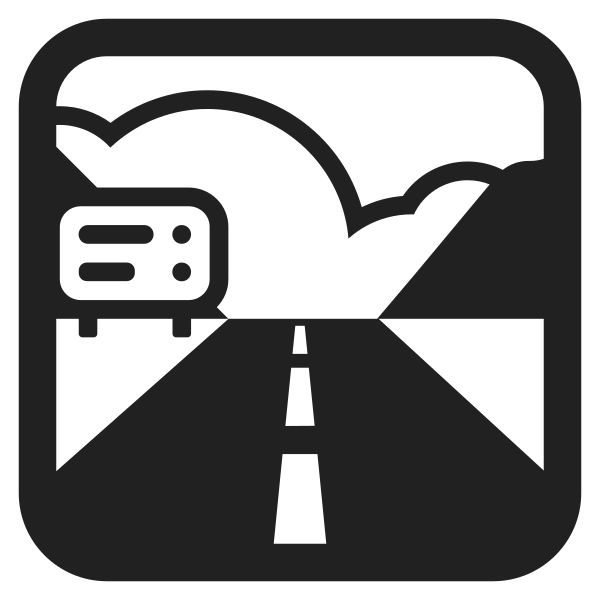 Motorway High Contrast Vector