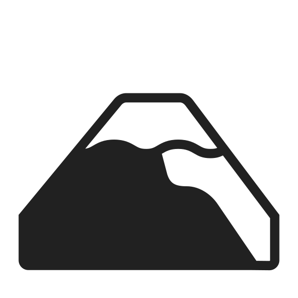 Mount Fuji High Contrast Vector