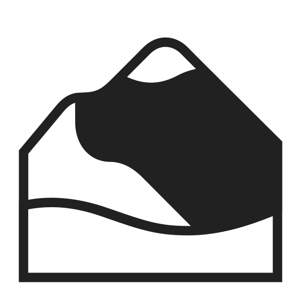 Mountain High Contrast Vector