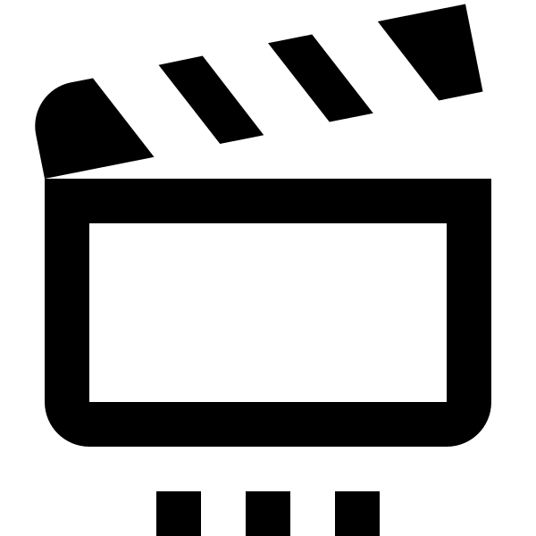 Movie Open Settings Outline