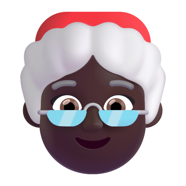 Mrs Claus Color Dark Vector
