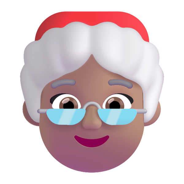 Mrs Claus Color Medium Vector