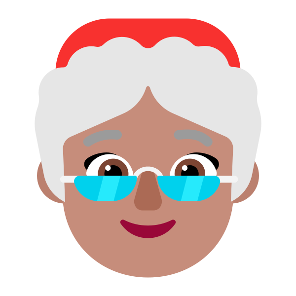 Mrs Claus Flat Medium Vector