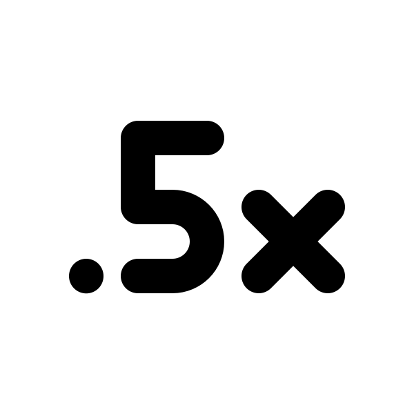 Multiplier 0 5x