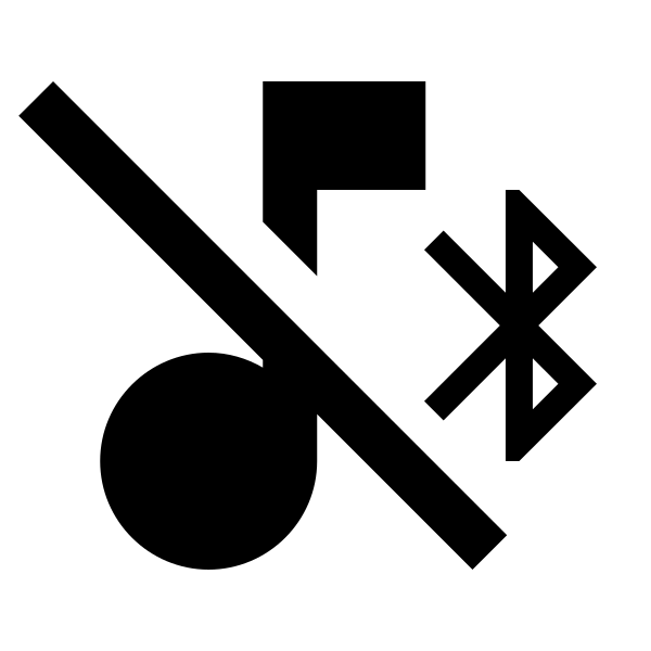 Music Note Bluetooth Off