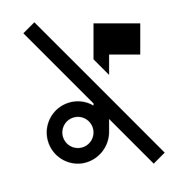 Music Note Off Outline