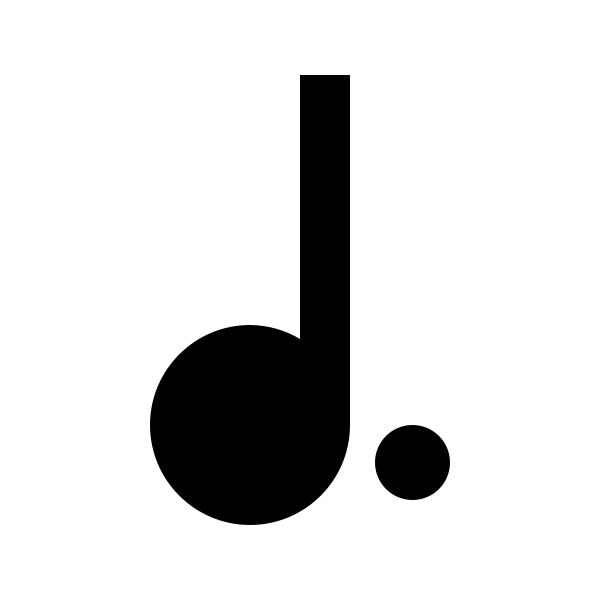 Music Note Quarter Dotted