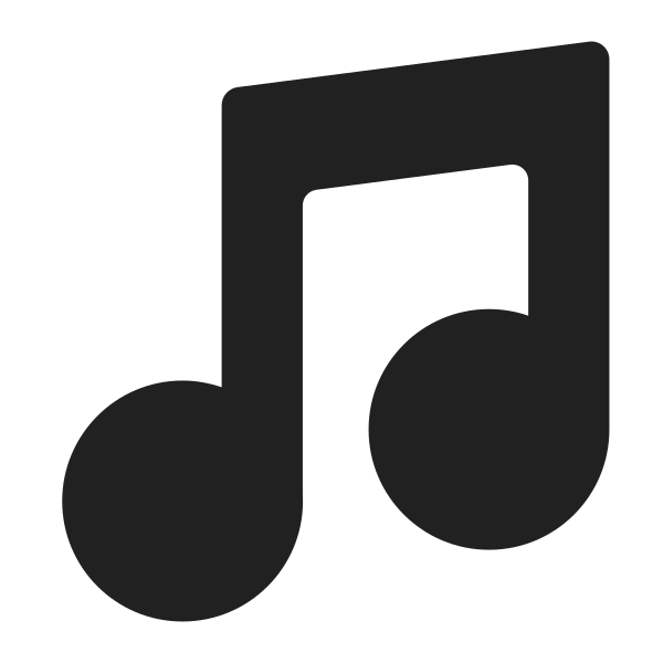 Musical Note High Contrast Vector