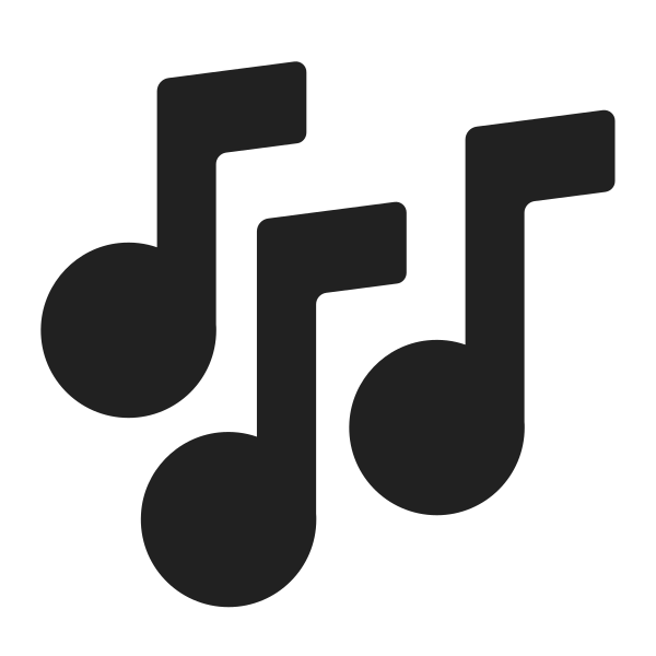 Musical Notes High Contrast Vector