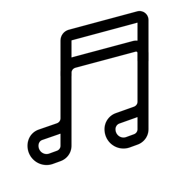 Musical Notes Outline