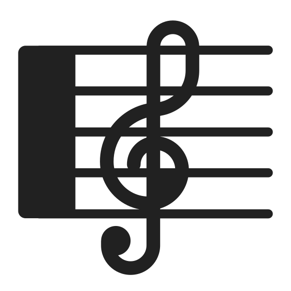 Musical Score High Contrast